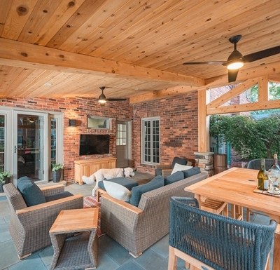 Mt Lebanon Covered Porch